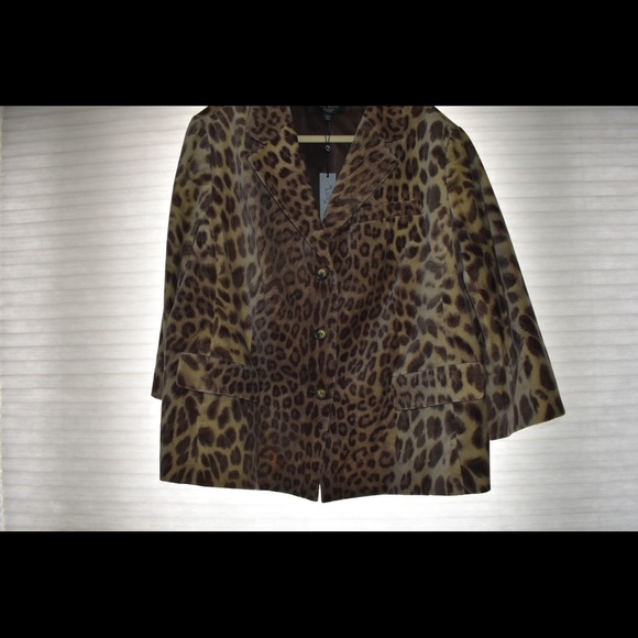 Talbots tiger print blazer - Picture 2 of 8